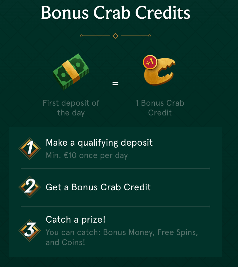 Casinia bonus crab